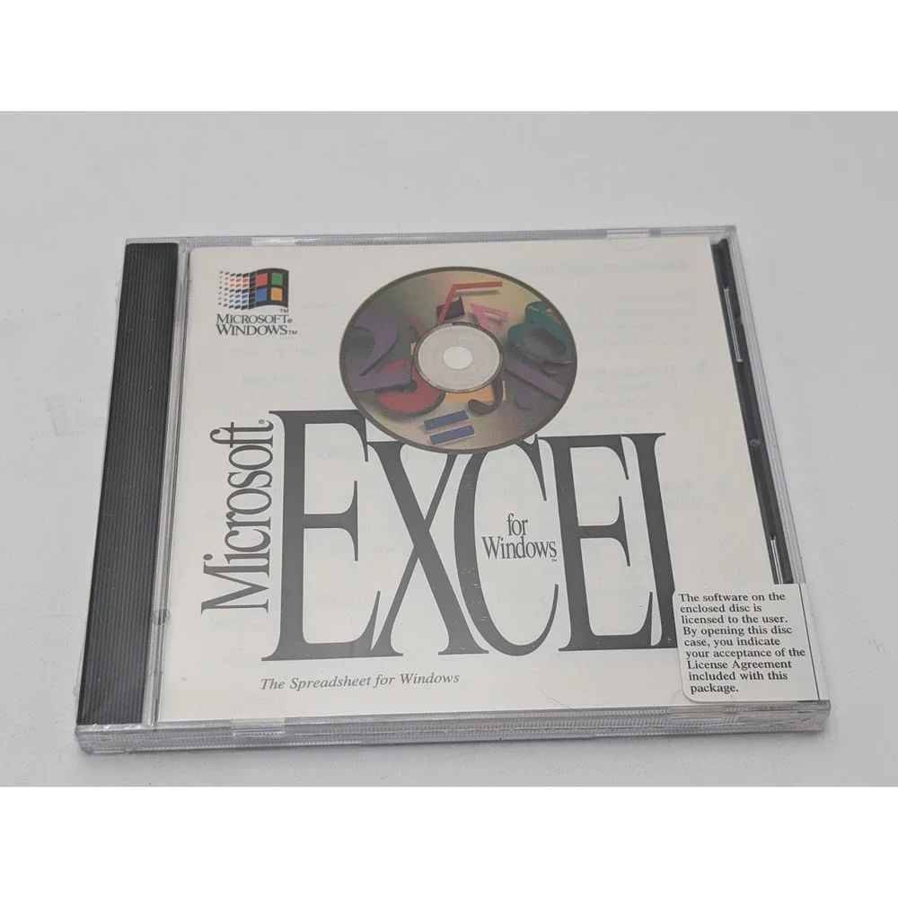Vintage Microsoft Excel 4.0 For Window Cd- Rom 1993 Sealed Brand New